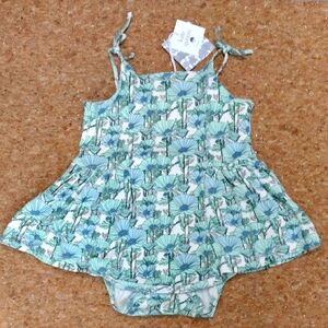 NWT Aqua Poppies Ballerina Bubble